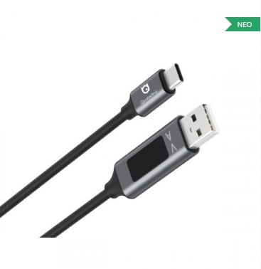 QUAWINS QC3.0 USB Type C Cable with Screen