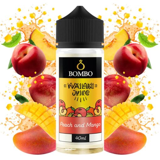 BOMBO Wailani Juice 40/120ml - Peach And Mango