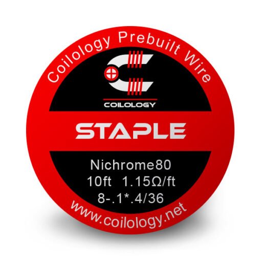 COILOLOGY Ni80 Staple Wire 10ft 1.53Ohm/ft