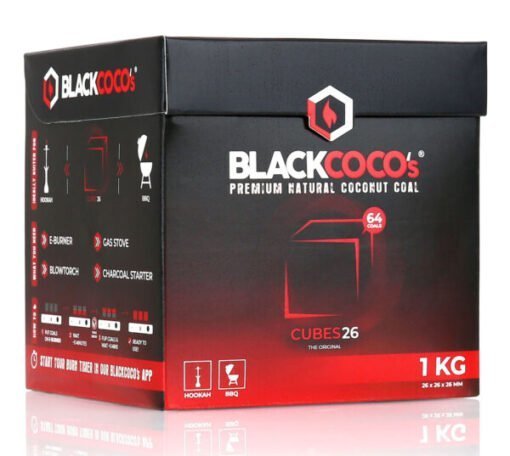 BLACK COCO Charcoal 1kg (64τεμ. x 26mm)