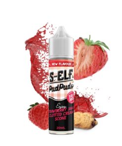 S-ELF JUICE Pud Puds 60ml - Strawberry Jam & Clotted Cream Scone