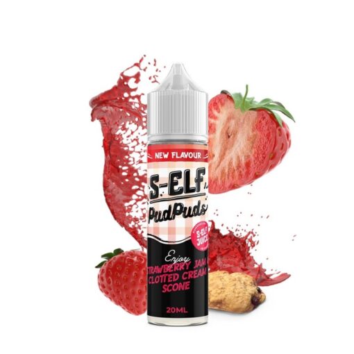 S-ELF JUICE Pud Puds 60ml - Strawberry Jam & Clotted Cream Scone