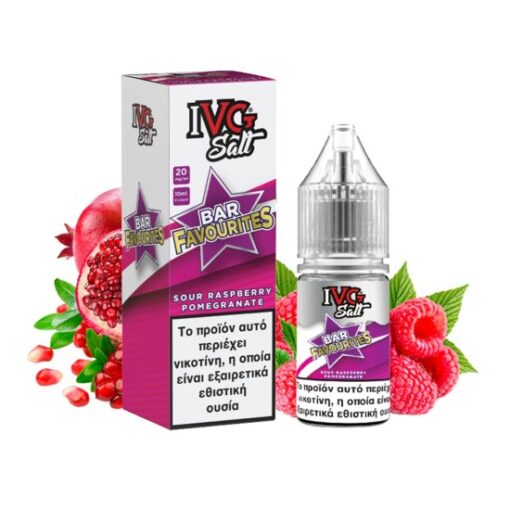 IVG Salts Bar 20mg 10ml - sour Raspberry Pomegranate