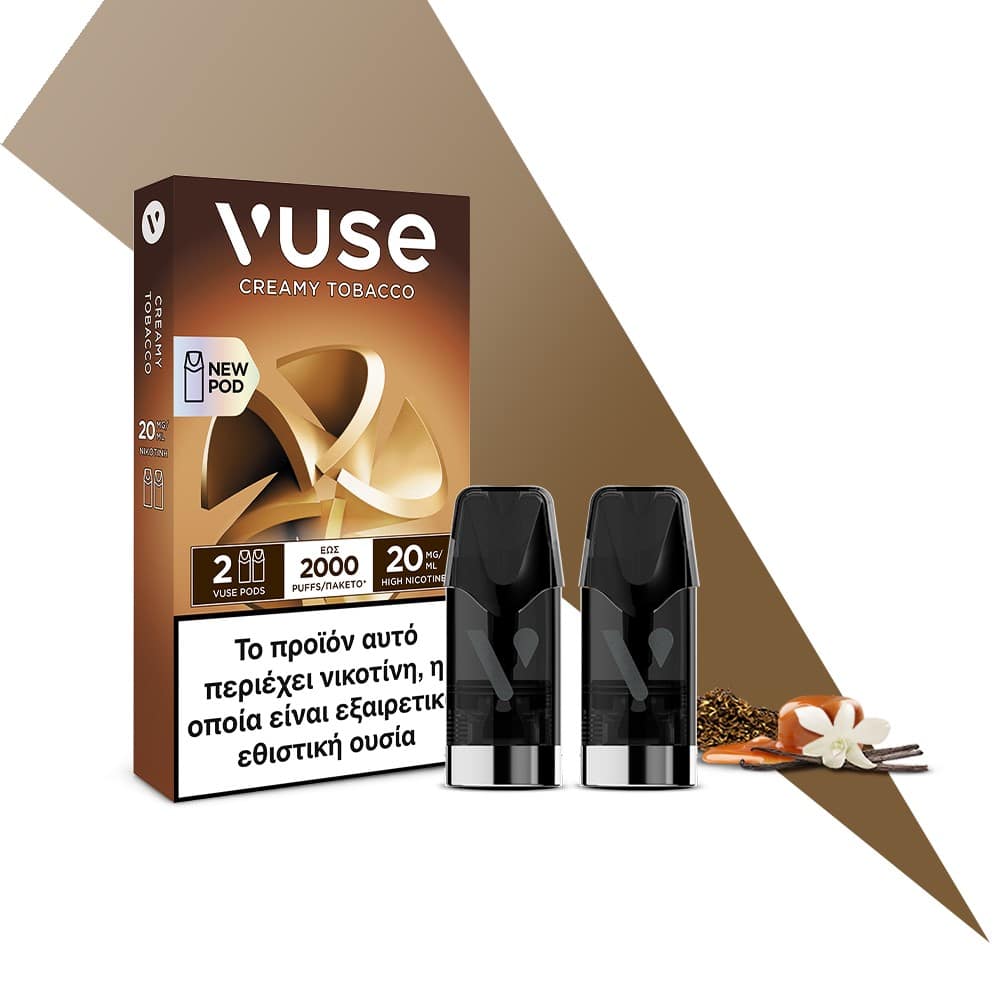 VUSE 2 Pods 2000puffs - Creamy Tobacco 20mg